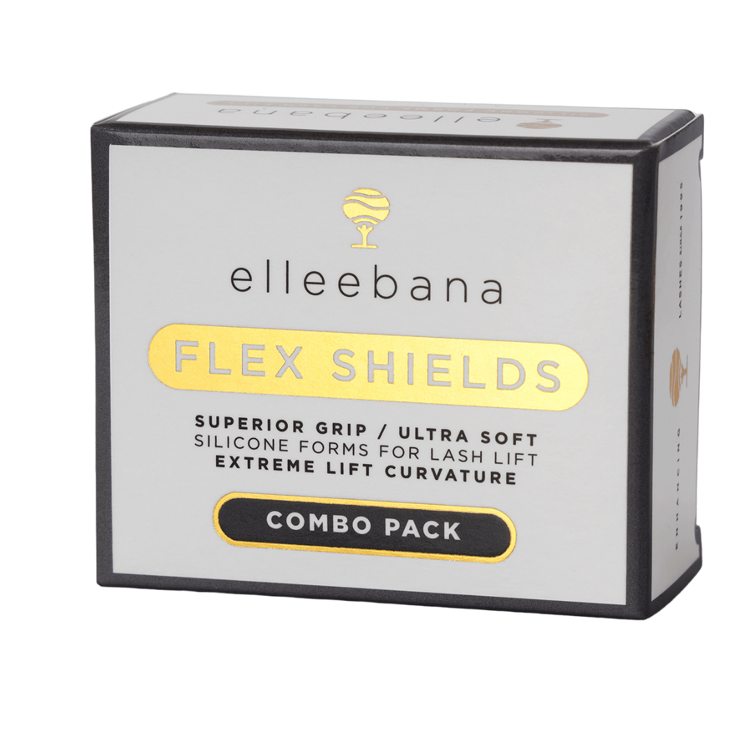 Complete set of Elleebana Flex Shields made from soft flexible silicone for glueless eyelid placement.