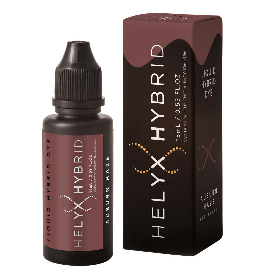 Full line-up of Helyx Hybrid Brow Stain tubes in seven versatile hair and skin tint shades.