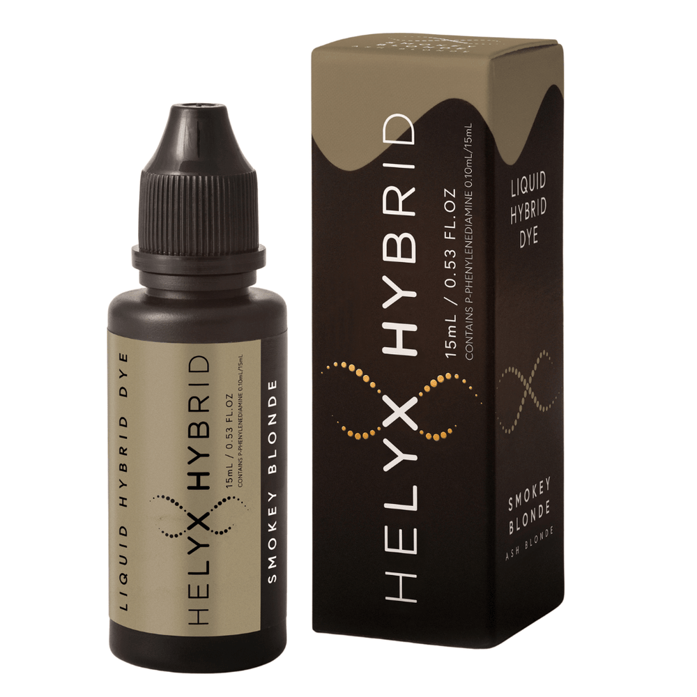 Full line-up of Helyx Hybrid Brow Stain tubes in seven versatile hair and skin tint shades.